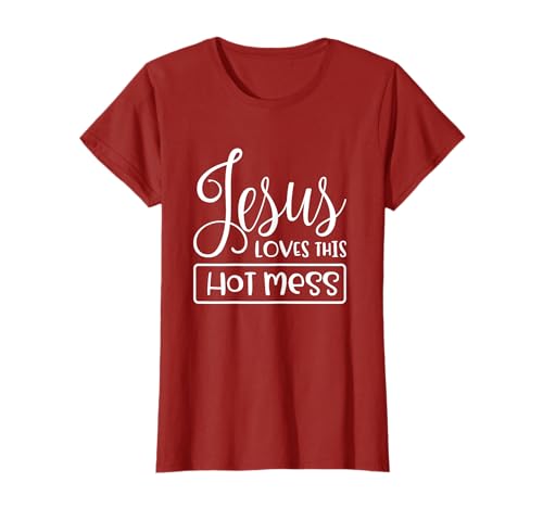 Lustiger Christ für Frauen Jesus liebt Dieses heiße Chaos T-Shirt Lustiger Christ für Frauen Jesus liebt Dieses heiße Chaos T-Shirt von Christian Tees & Apparel Co.