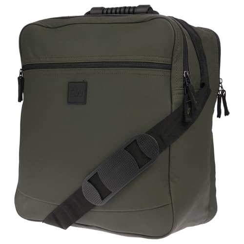 Christian Wippermann Arbeitstasche Herren Hochformat - Große Umhängetasche 30x34x16 cm, 490g Leicht - Wasserabweisend Polyester - Verstellbarer Gurt bis 140 cm, Für DIN-A4 - Strapazierfähig Olive von Christian Wippermann