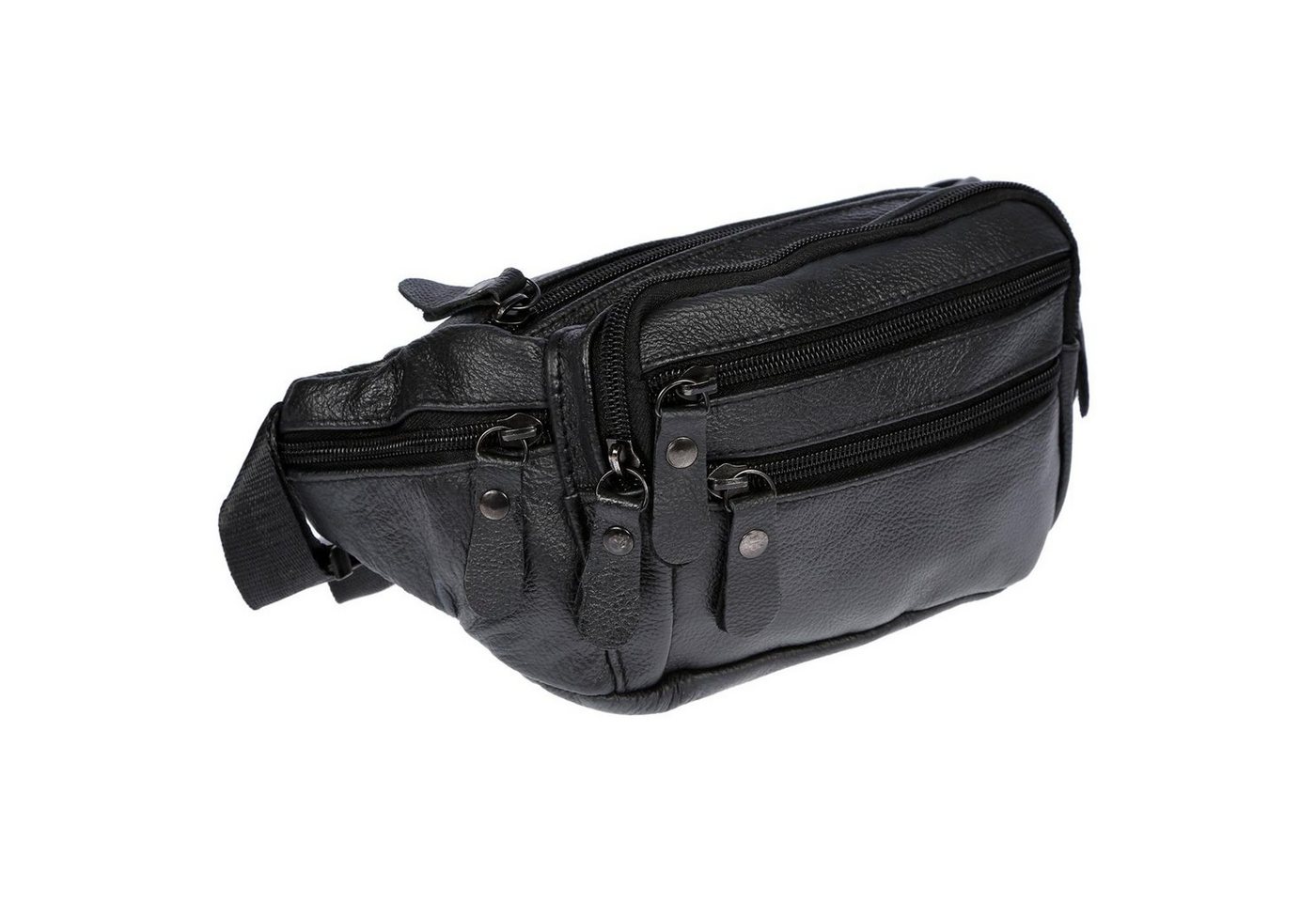 Christian Wippermann Bauchtasche Leder Bauchtasche für Herren Damen Schwarz Braun, Waistbag Hüfttasche Waist Bag von Christian Wippermann