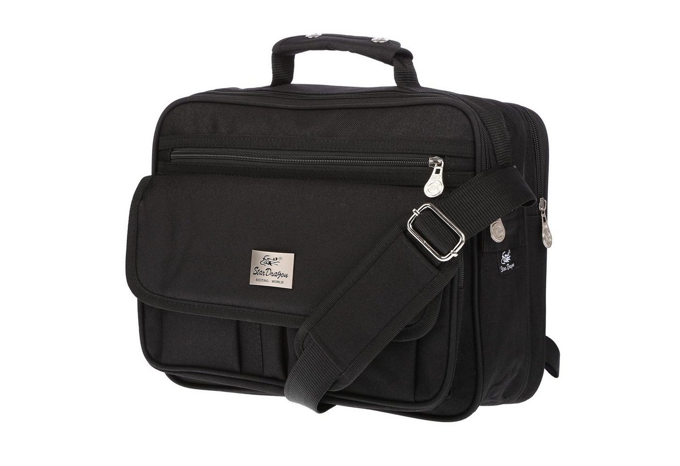 Christian Wippermann Businesstasche Christian Wippermann XL Umhängetasche Flugbegleiter, Herren Damen Tasche Messenger Arbeitstasche DIN A4 von Christian Wippermann