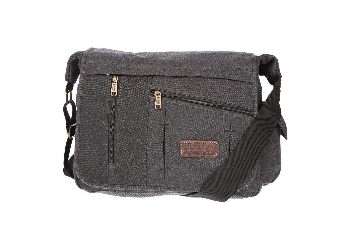 Christian Wippermann Businesstasche Große XL Herren Damen Tasche Umhängetasche Canvas Bag, Messenger von Christian Wippermann