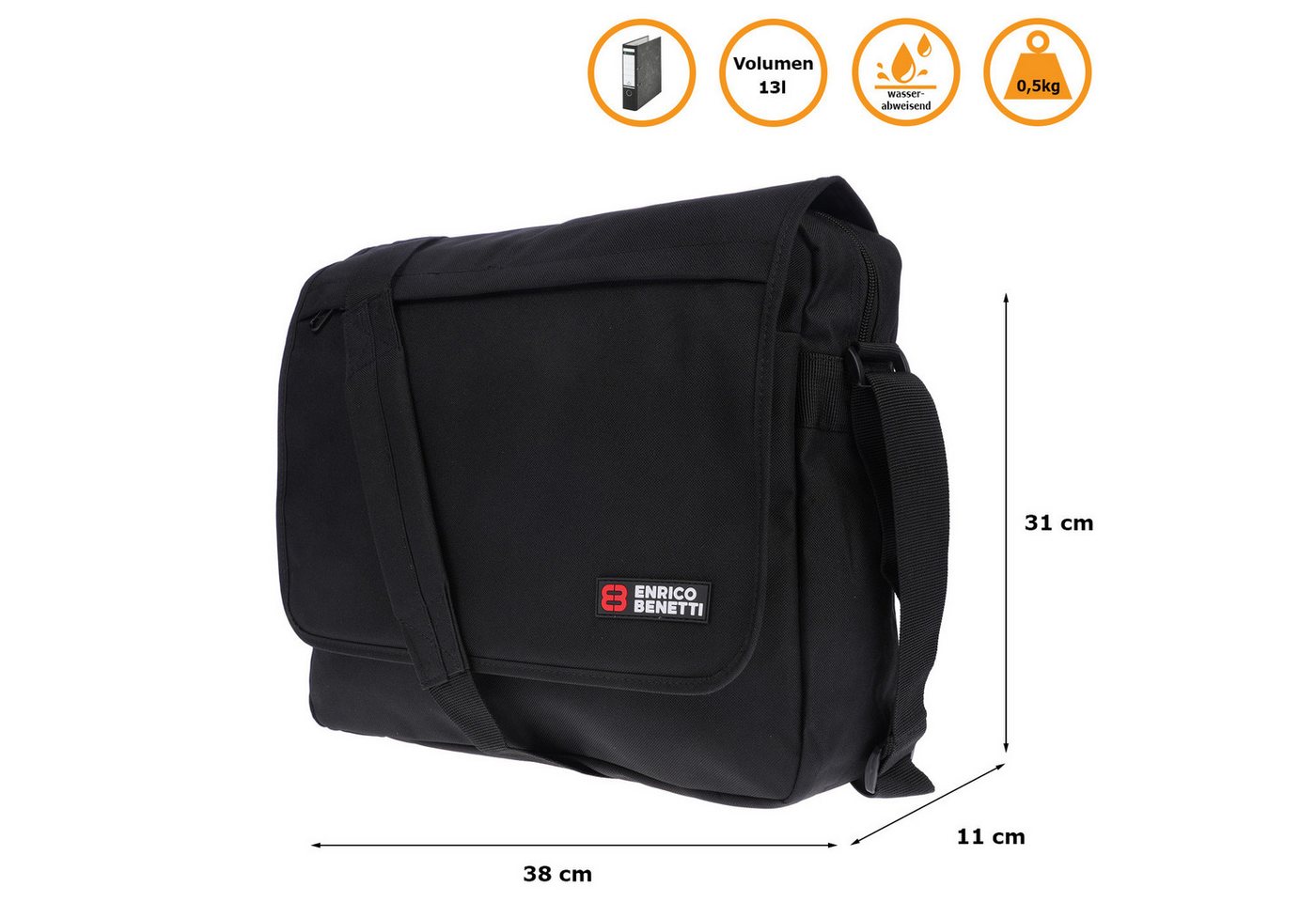 Christian Wippermann Businesstasche Große XL Herren Damen Tasche Umhängetasche Messenger Bag (1 tlg) von Christian Wippermann