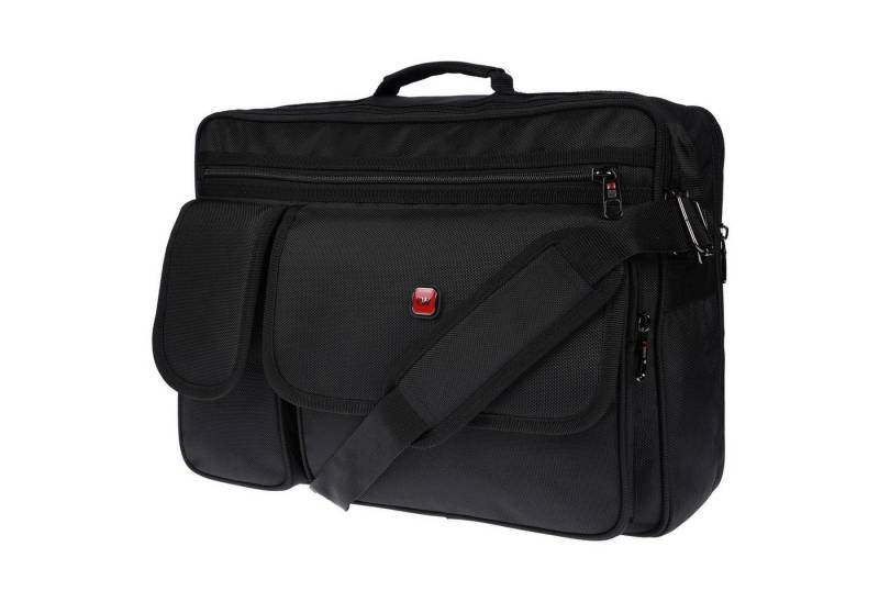 Christian Wippermann Businesstasche Xl XXL Umhängetasche Flugbegleiter Tasche Messenger Arbeitstasche, Arbeitstasche XXL 2 Frontfächer von Christian Wippermann