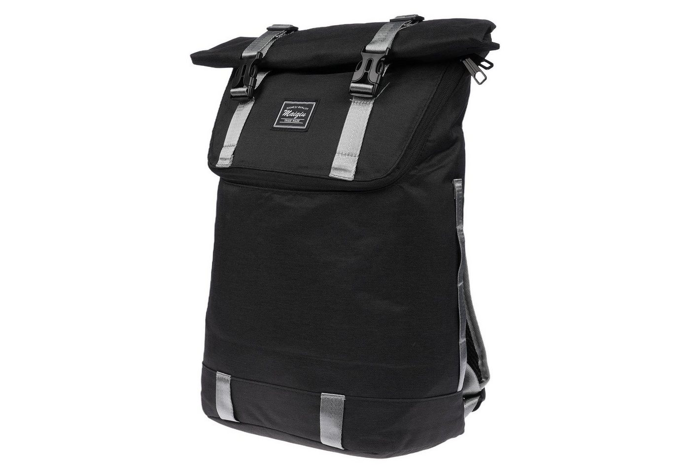 Christian Wippermann Cityrucksack Großer Herren Damen Rolltop Rucksack Tasche (1-tlg), Fahrradrucksack Kurier Rollup Bag von Christian Wippermann