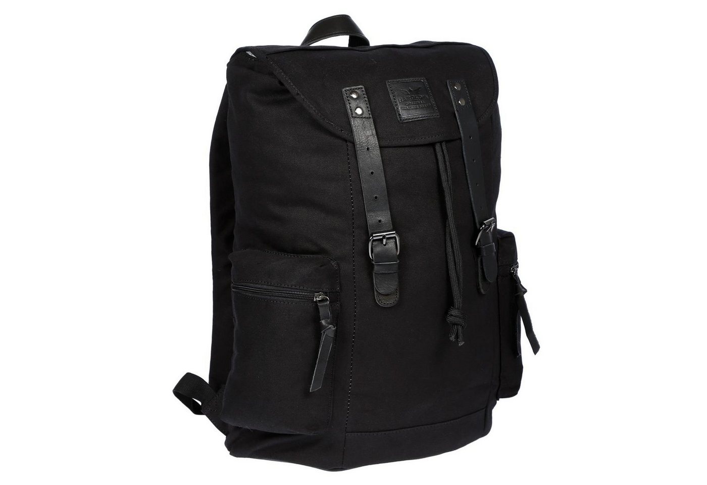 Christian Wippermann Cityrucksack Großer Jennifer Jones Damen Herren Rucksack, Canvas und Leder Laptoprucksack von Christian Wippermann