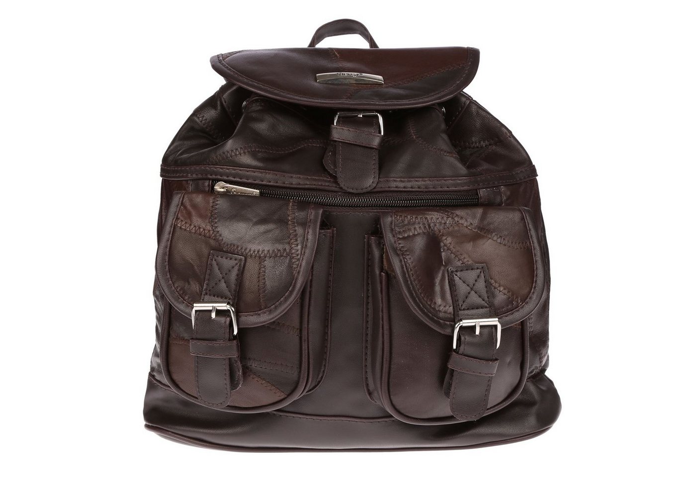 Christian Wippermann Cityrucksack Kleiner Damen Rucksack Leder Tasche von Christian Wippermann