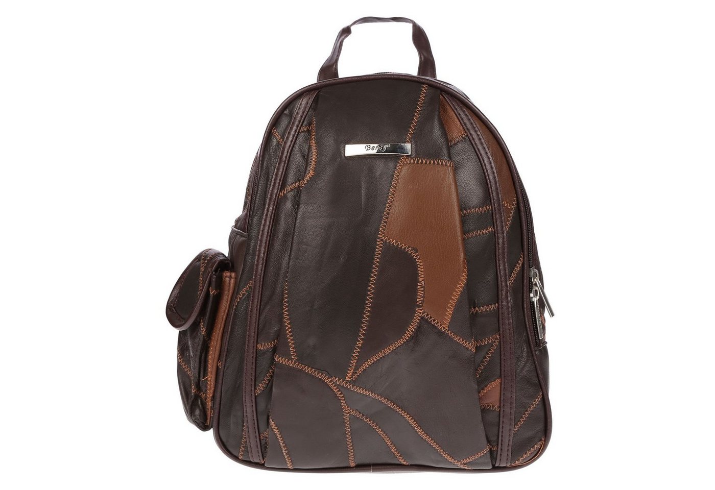 Christian Wippermann Cityrucksack Kleiner Damen Rucksack Leder Tasche von Christian Wippermann