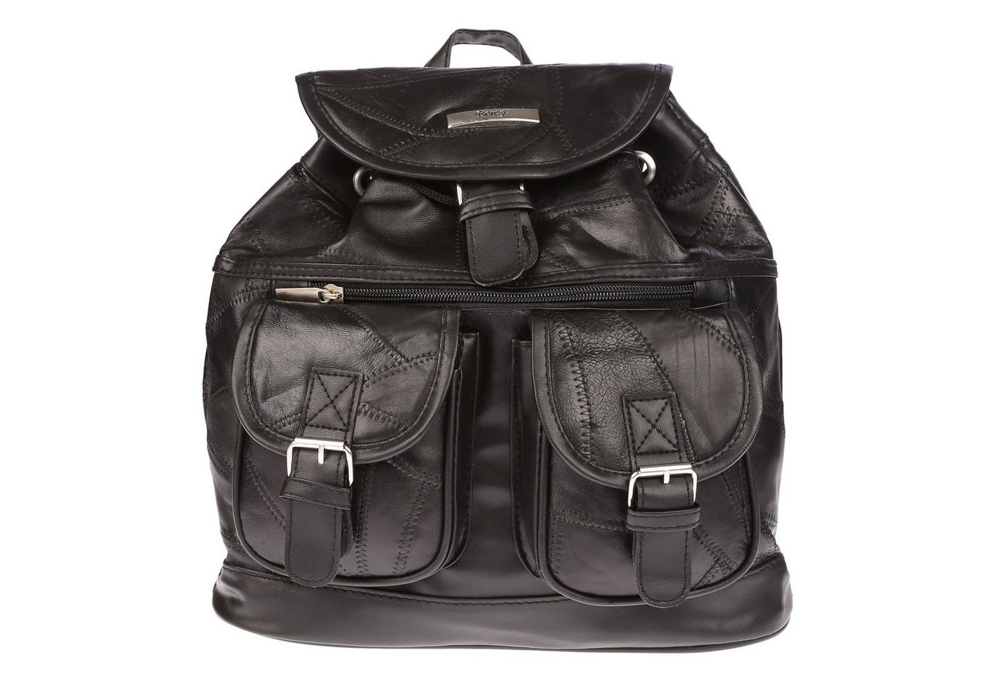 Christian Wippermann Cityrucksack Kleiner Damen Rucksack Leder Tasche von Christian Wippermann