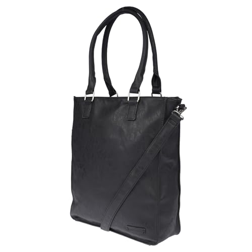 Christian Wippermann Damen Tasche Schultertasche Umhängetasche Crossover Bag Leder Optik Handtasche Schwarz von Christian Wippermann