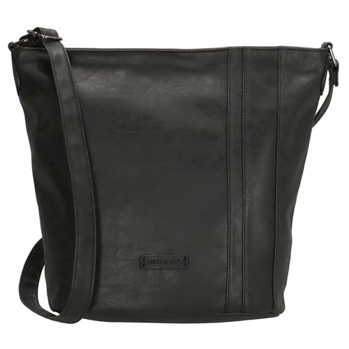 Christian Wippermann Damen Tasche Schultertasche Umhängetasche Crossover Bag Leder Optik Handtasche Schwarz von Christian Wippermann