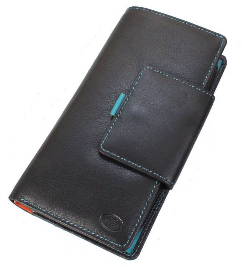 Christian Wippermann Geldbörse XXL Bunte Leder Brieftasche Damen Geldbörse (keine), Hochformat Rindleder von Christian Wippermann