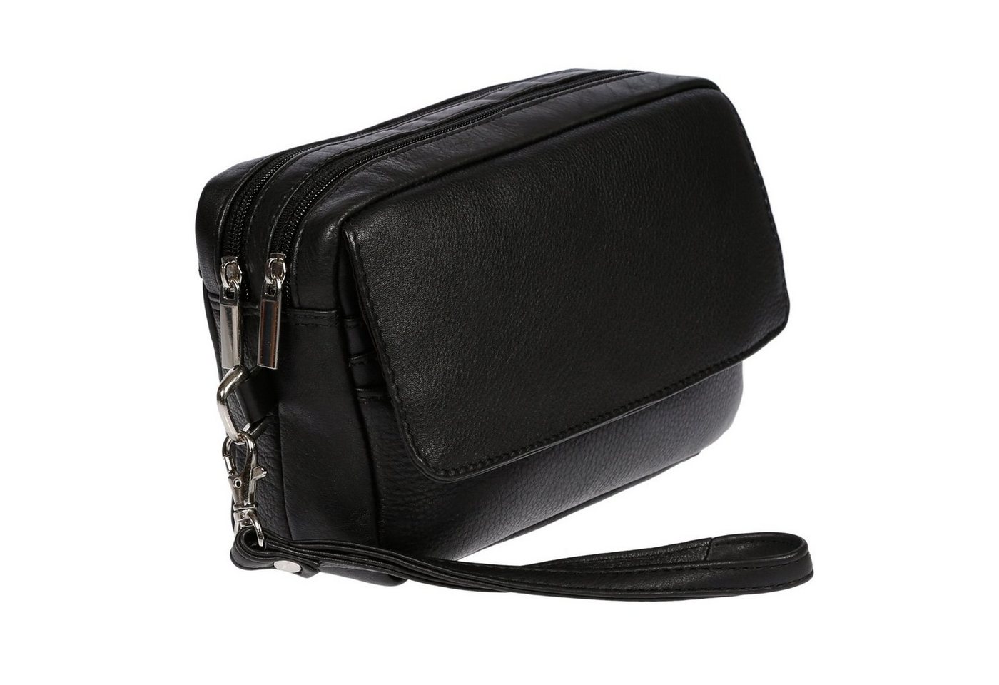 Christian Wippermann Handgelenktasche Herren echt butterweisches Leder Handgelenktasche, Herrentasche Tasche von Christian Wippermann