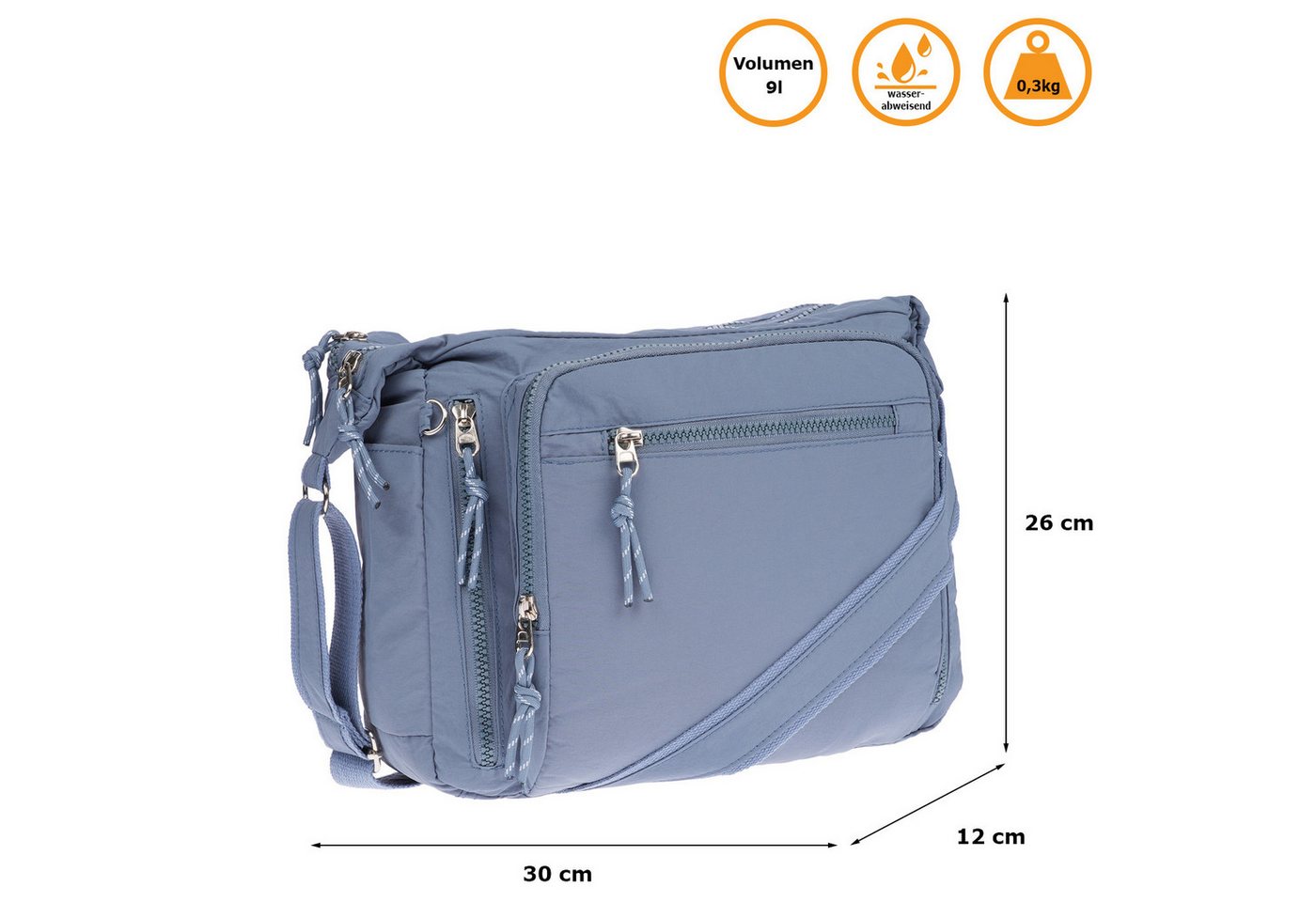 Christian Wippermann Henkeltasche Große Damen Tasche Umhängetasche Schultertasche (einzeln), Henkeltasche von Christian Wippermann