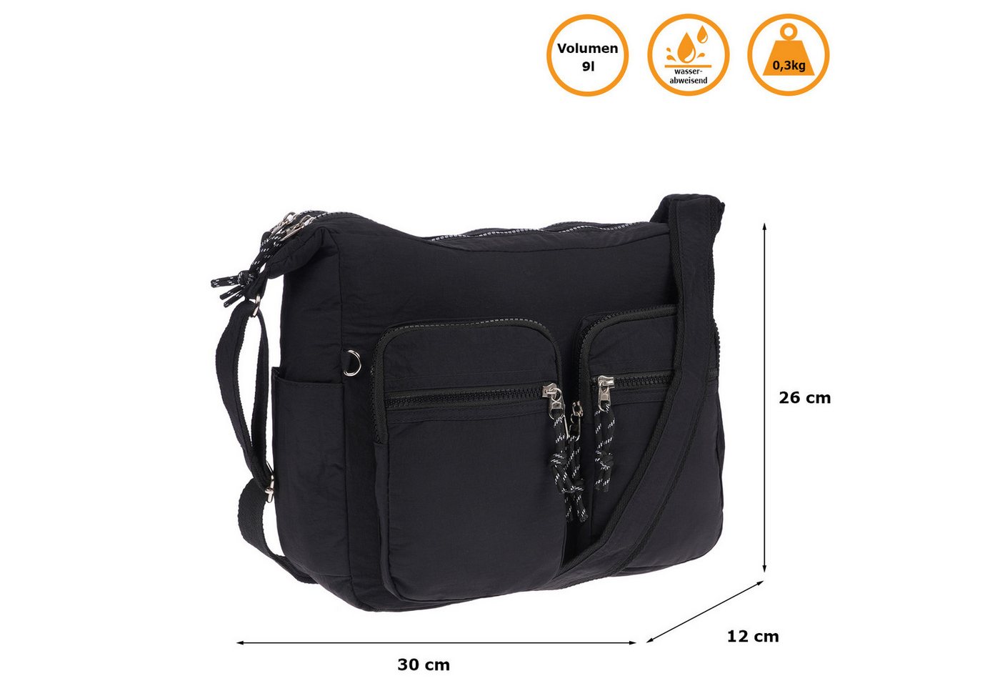 Christian Wippermann Henkeltasche Große Damen Tasche Umhängetasche Schultertasche (einzeln), Henkeltasche von Christian Wippermann