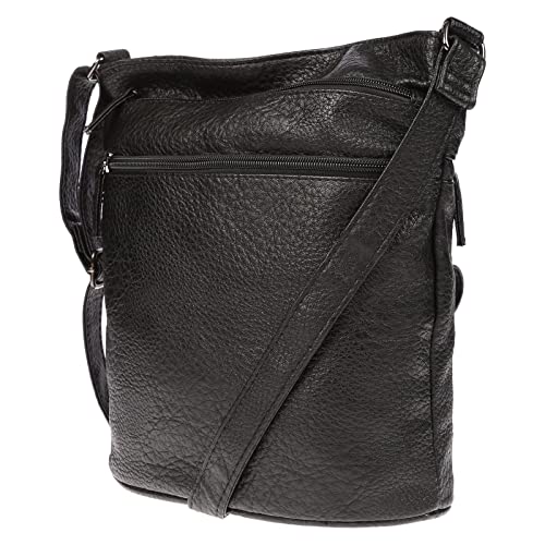 Christian Wippermann Hochwertige Umhängetasche Damen Mittelgroß - Schultertasche Mit Verstellbarem Riemen - Handtasche Damen 28x30x13 cm - Vielseitige Damenhandtasche Für Jeden Anlass - Leder Optik von Christian Wippermann