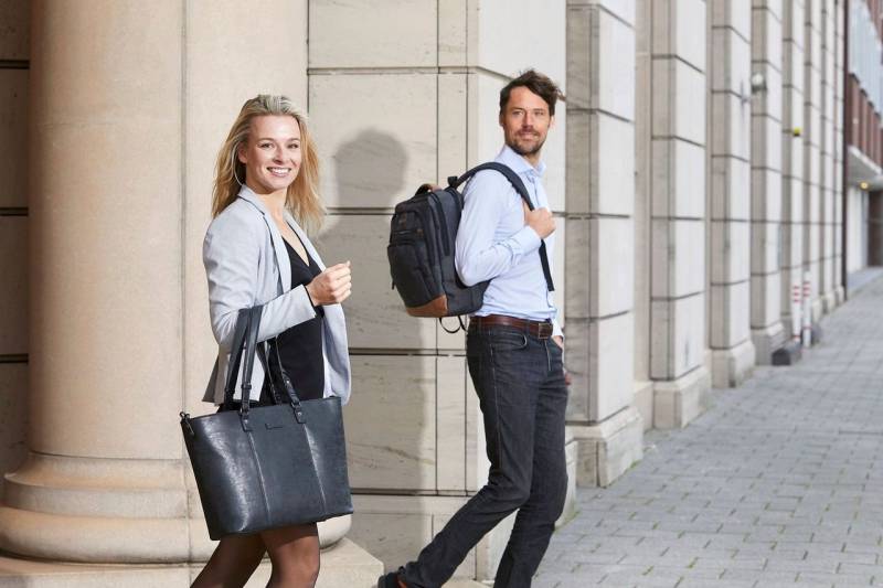 Christian Wippermann Rucksack Rucksack Freizeit Sport Jungen Schule Uni Reise Grau (1 tlg), Laptopfach von Christian Wippermann