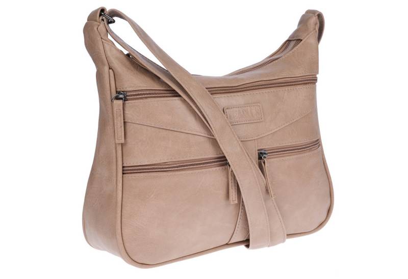 Christian Wippermann Umhängetasche Damen Tasche Schultertasche Umhängetasche Crossover (einzeln), Bag Leder Optik Handtasche von Christian Wippermann