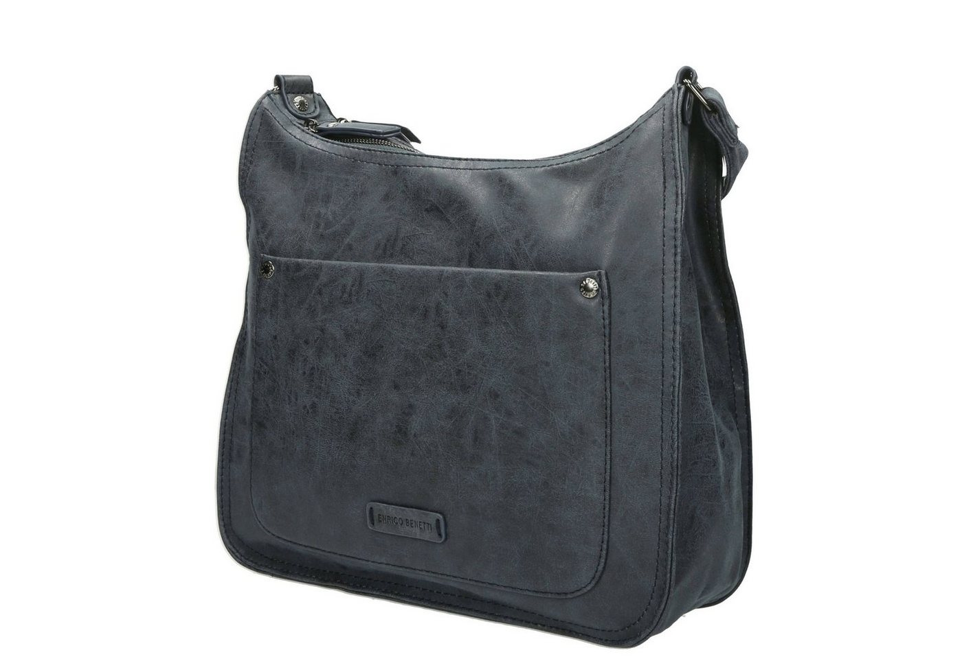 Christian Wippermann Umhängetasche Damen Tasche Schultertasche Umhängetasche Crossover Bag, Leder Optik Handtasche Schwarz von Christian Wippermann