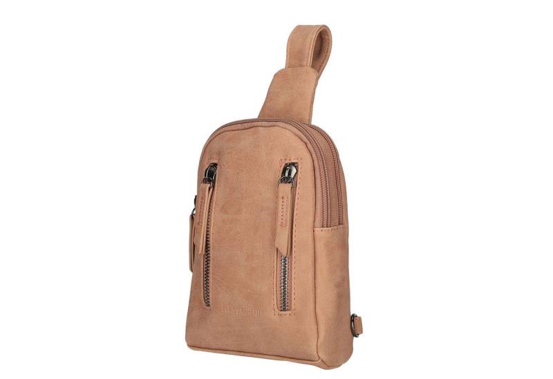 Christian Wippermann Umhängetasche Damen Tasche Schultertasche Umhängetasche Crossover Bag (1-tlg), Leder Optik Handtasche Schwarz von Christian Wippermann