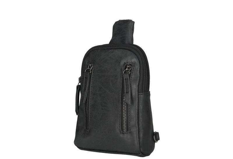 Christian Wippermann Umhängetasche Damen Tasche Schultertasche Umhängetasche Crossover Bag (1-tlg), Leder Optik Handtasche Schwarz von Christian Wippermann