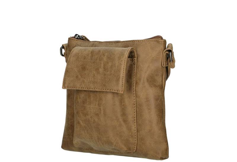 Christian Wippermann Umhängetasche Damen Tasche Schultertasche Umhängetasche Crossover Bag (einzeln), Leder Optik Handtasche Schwarz von Christian Wippermann