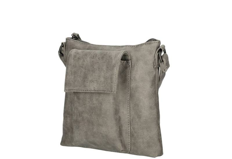 Christian Wippermann Umhängetasche Damen Tasche Schultertasche Umhängetasche Crossover Bag (einzeln), Leder Optik Handtasche Schwarz von Christian Wippermann