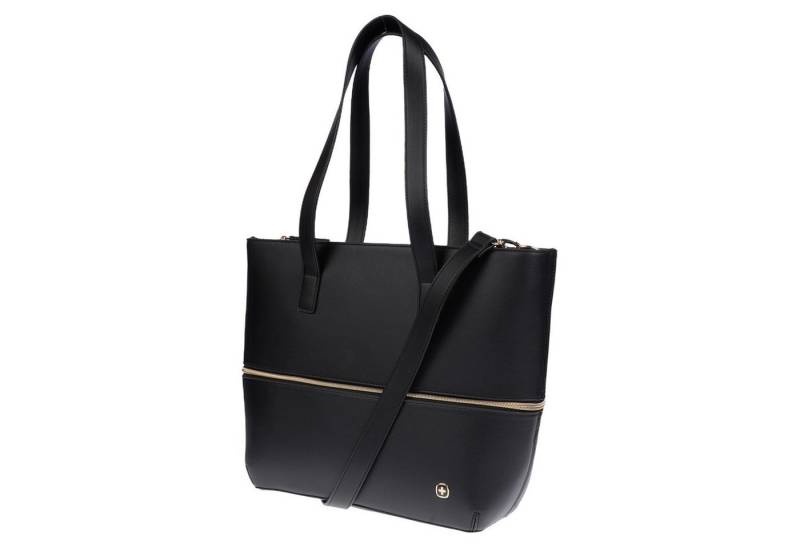 Christian Wippermann Umhängetasche Damen Tasche Schultertasche Umhängetasche Leder Optik (1 tlg), Leder Optik Handtasche Schwarz von Christian Wippermann