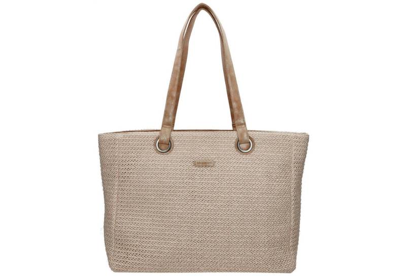 Christian Wippermann Umhängetasche Damen Tasche Schultertasche Umhängetasche Shopper (1-tlg), Stroh Optik Handtasche von Christian Wippermann