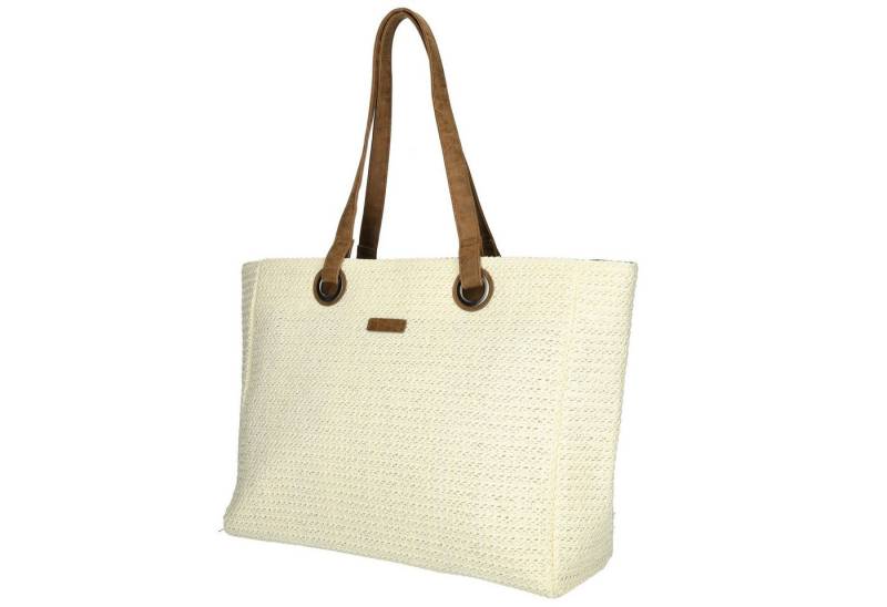 Christian Wippermann Umhängetasche Damen Tasche Schultertasche Umhängetasche Shopper (1-tlg), Stroh Optik Handtasche von Christian Wippermann