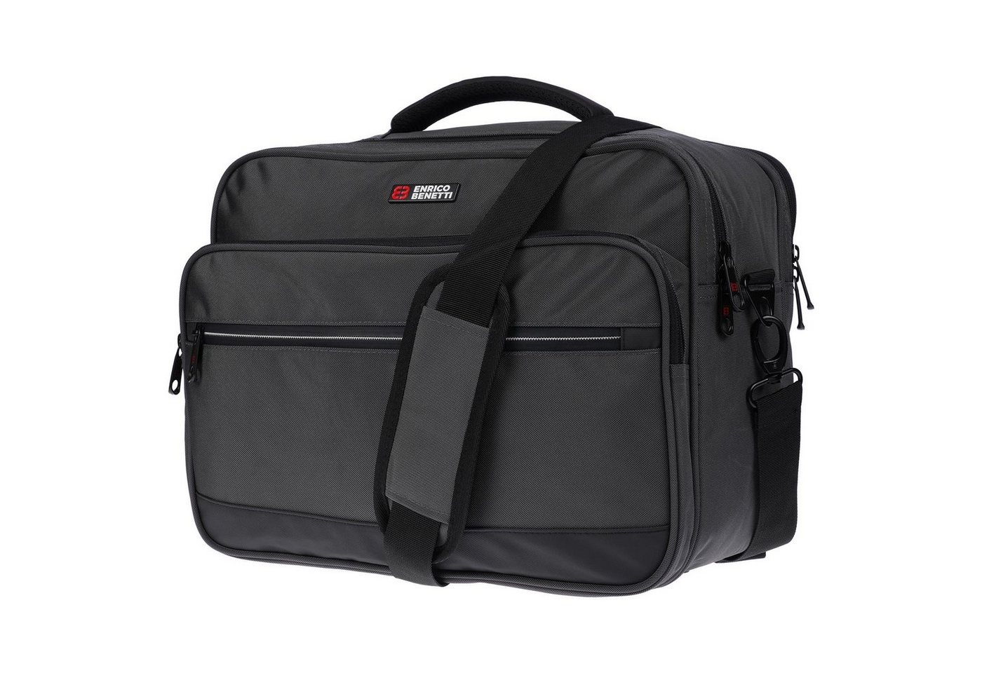 Christian Wippermann Umhängetasche Umhängetasche Laptoptasche 17 Zoll Herren Tasche (1 tlg), Messenger Bag Damen Schwarz von Christian Wippermann