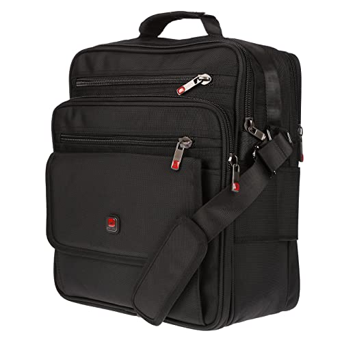 Christian Wippermann XXL Umhängetasche Flugbegleiter Herren Tasche Messenger Arbeitstasche Laptoptasche von Christian Wippermann