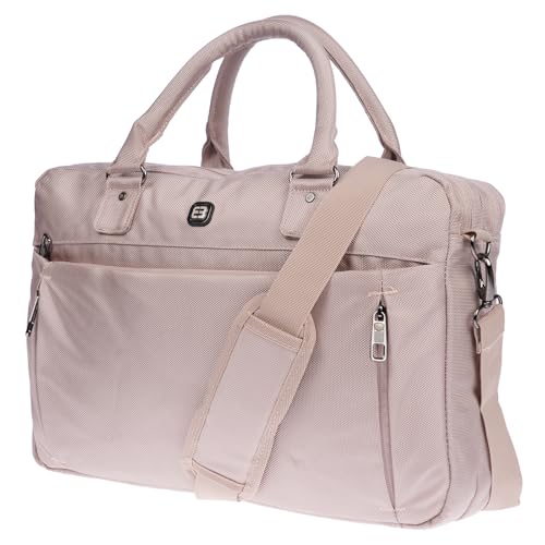 Christian Wippermann XXL Umhängetasche Flugbegleiter Tasche Messenger Arbeitstasche 17 Zoll Laptoptasche (Champagner) von Christian Wippermann
