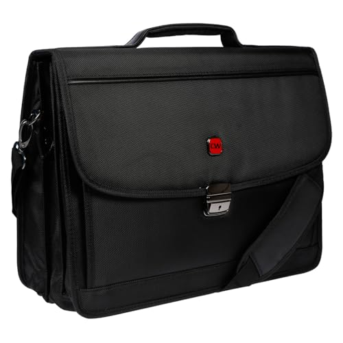 Christian Wippermann Aktentasche Herren - Luxuriöse Business Taschen Herren - Leder Optik Bürotasche Herren Laptop 15.6 Zoll - Hochwertige Herren Aktentasche für Büro/Arbeit - Schick & Praktisch von Christian Wippermann