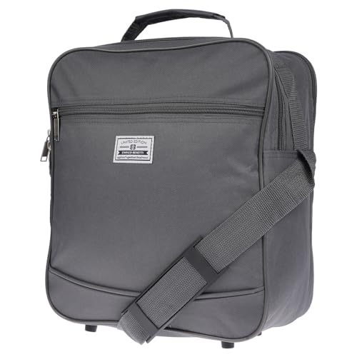 Christian Wippermann große Herren Tasche Arbeitstasche Umhängetasche Flugbegleiter Messenger Bag Grau von Christian Wippermann