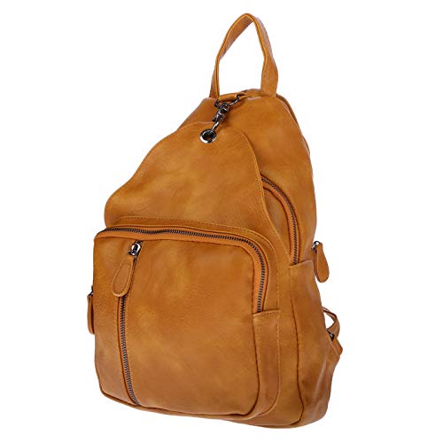 Christian Wippermann großer Damen Frauen Rucksack Cityrucksack Stadtrucksack Damenrucksack Reisen Freizeit (Gelb) von Christian Wippermann