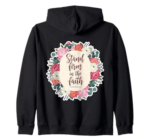 Christian Woman Bibelvers Zitat Stand Firm In The Faith Kapuzenjacke Christian Woman Bibelvers Zitat Stand Firm In The Faith Kapuzenjacke von Christian Woman Stand Firm In The Faith Products