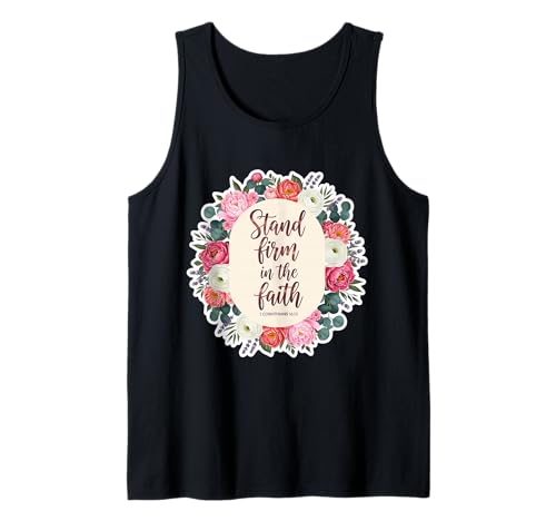 Christian Woman Bibelvers Zitat Stand Firm In The Faith Tank Top Christian Woman Bibelvers Zitat Stand Firm In The Faith Tank Top von Christian Woman Stand Firm In The Faith Products