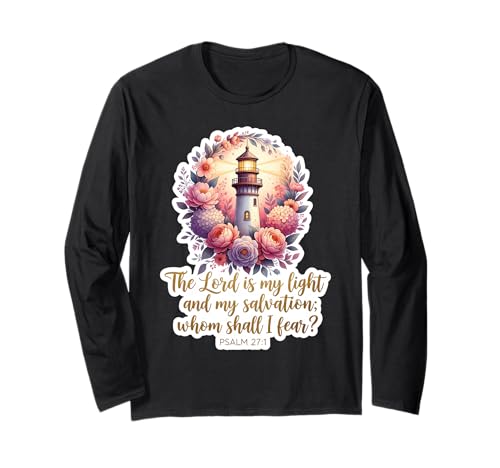 Christian Woman Vers The Lord is My Light and My Salvation Langarmshirt Christian Woman Vers The Lord is My Light and My Salvation Langarmshirt von Christian Woman Verse The Lord Is My Light Merch