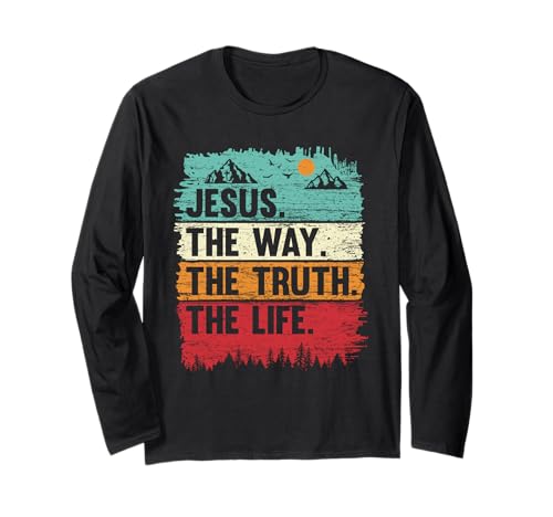 Jungen Jesus Shirt The Way Truth Life Kids Christian Worship Langarmshirt Jungen Jesus Shirt The Way Truth Life Kids Christian Worship Langarmshirt von Christian Worship Jesus Apparel For Men