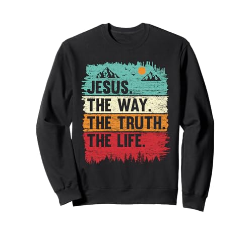 Jungen Jesus Shirt The Way Truth Life Kids Christian Worship Sweatshirt Jungen Jesus Shirt The Way Truth Life Kids Christian Worship Sweatshirt von Christian Worship Jesus Apparel For Men