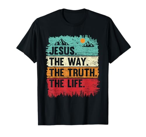 Jungen Jesus Shirt The Way Truth Life Kids Christian Worship T-Shirt Jungen Jesus Shirt The Way Truth Life Kids Christian Worship T-Shirt von Christian Worship Jesus Apparel For Men
