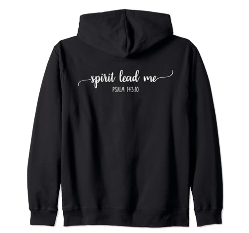 SPIRIT LEAD ME Psalm 143:10 Christliche Frauen Kapuzenjacke von Christian quotes and bible verses