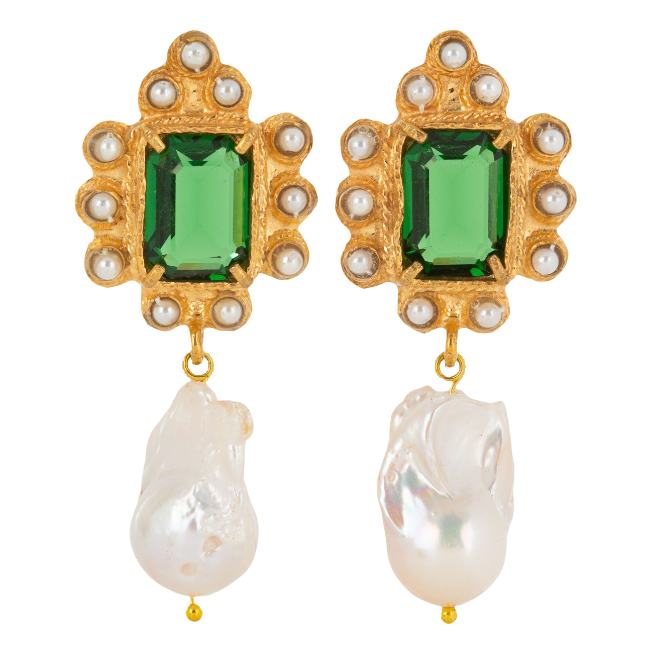 Amalita Earrings Green von Christie Nicolaides