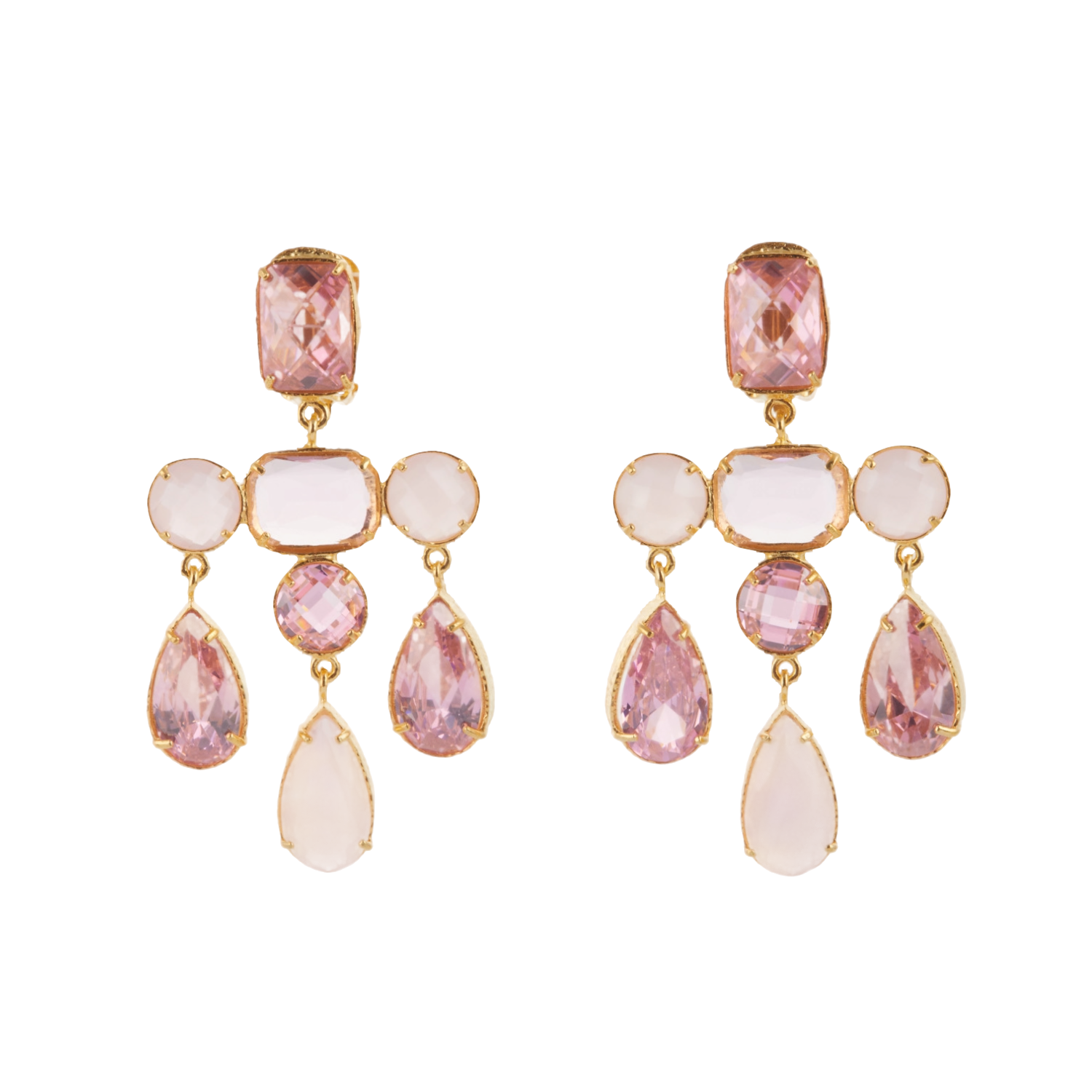 Bianca Earrings Pale Pink von Christie Nicolaides