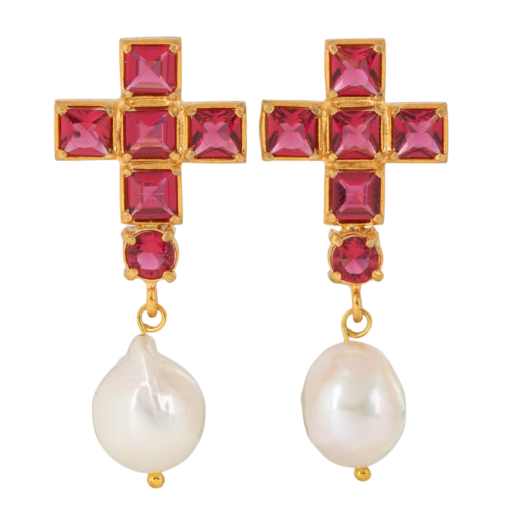 Emme Earrings Hot Pink von Christie Nicolaides