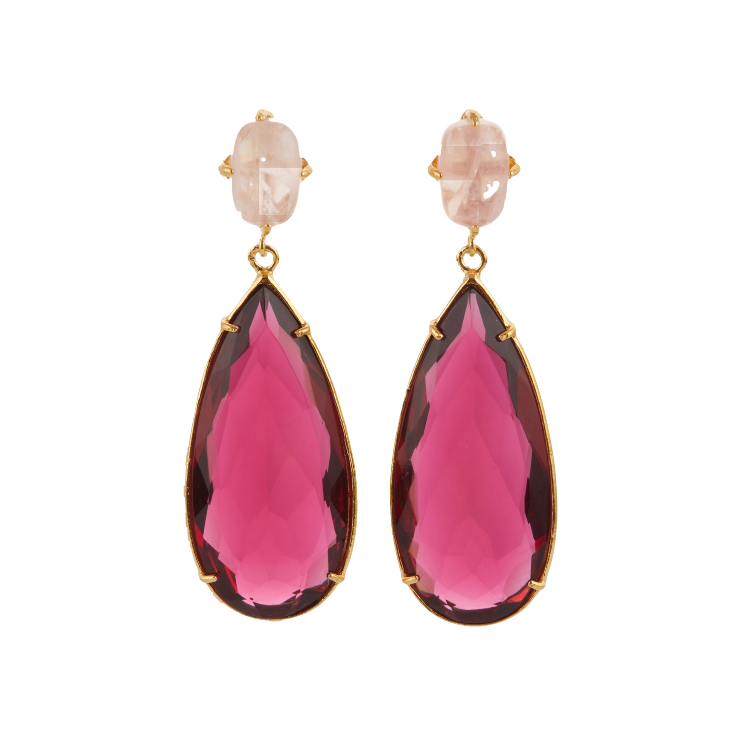 Franca Earrings Hot Pink von Christie Nicolaides