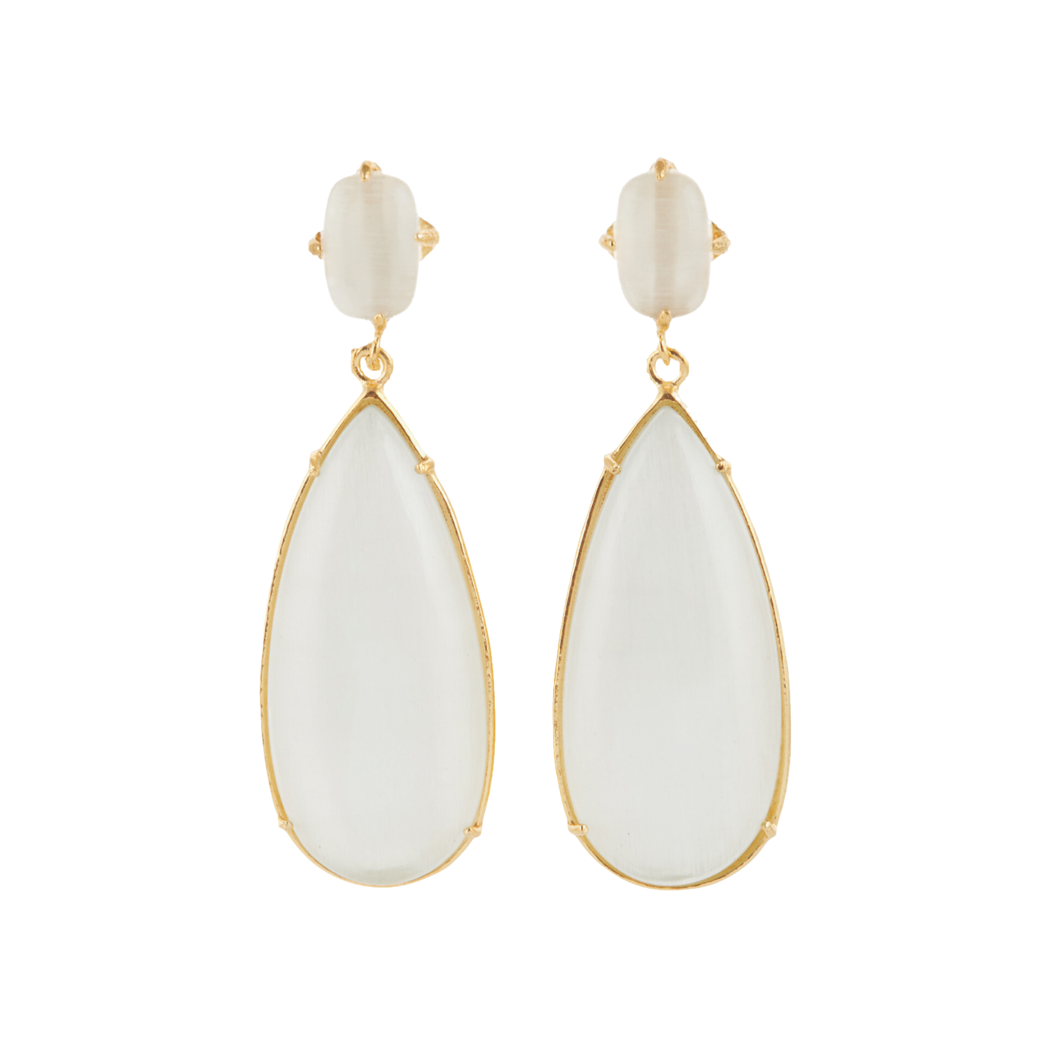 Franca Earrings White von Christie Nicolaides