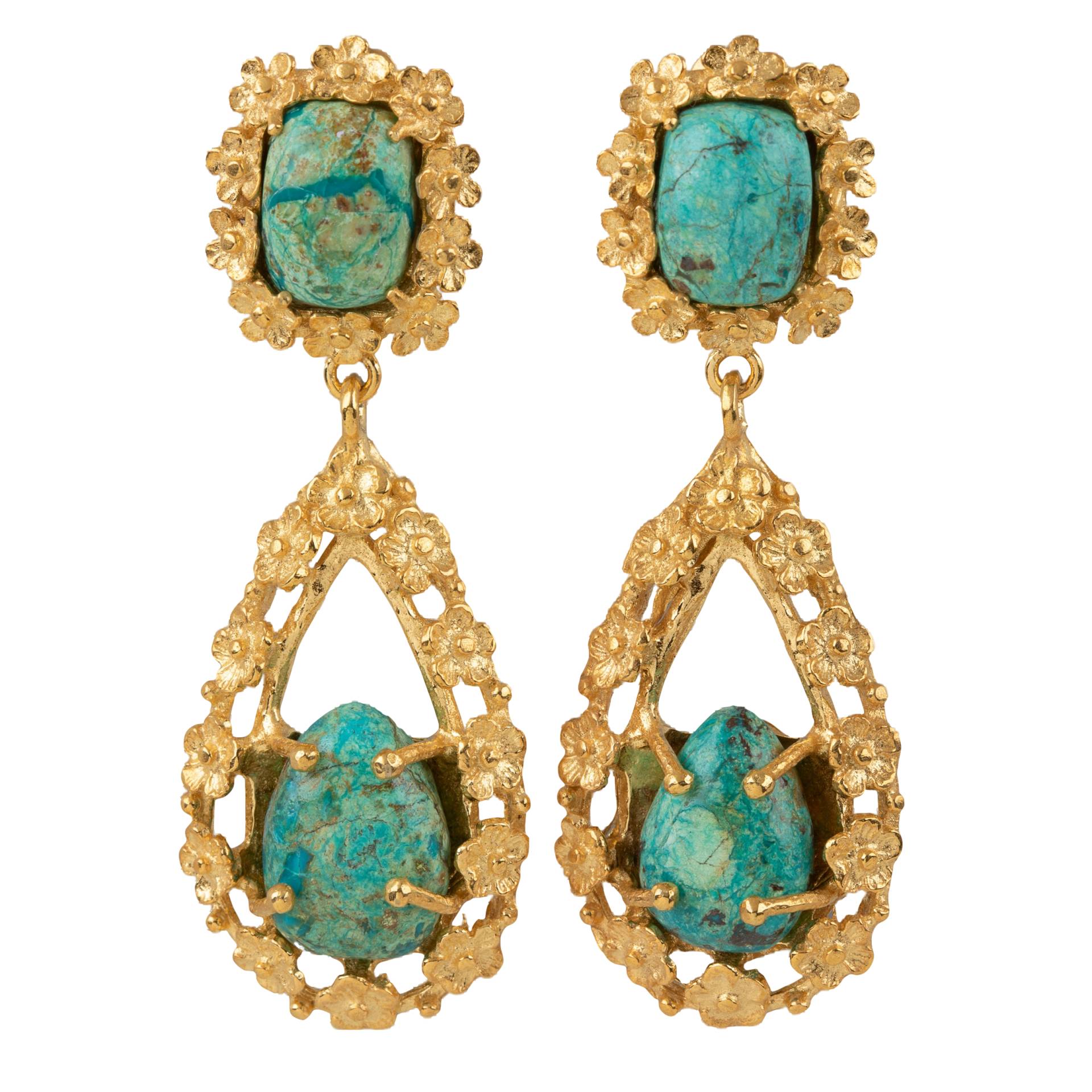 Giselle Earrings Turquoise von Christie Nicolaides