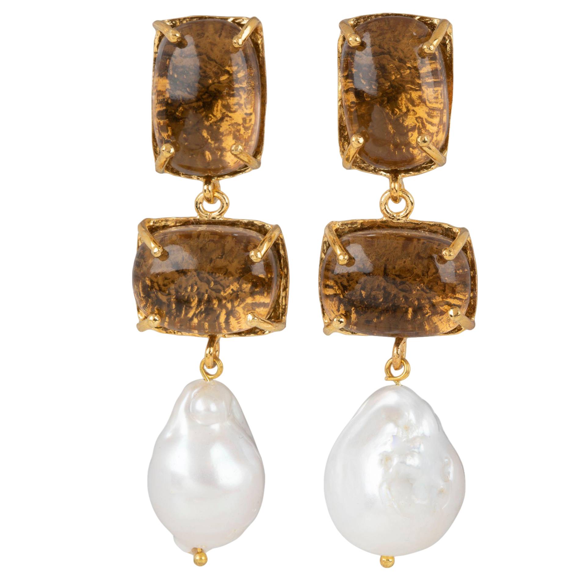 Loren Earrings Chocolate von Christie Nicolaides