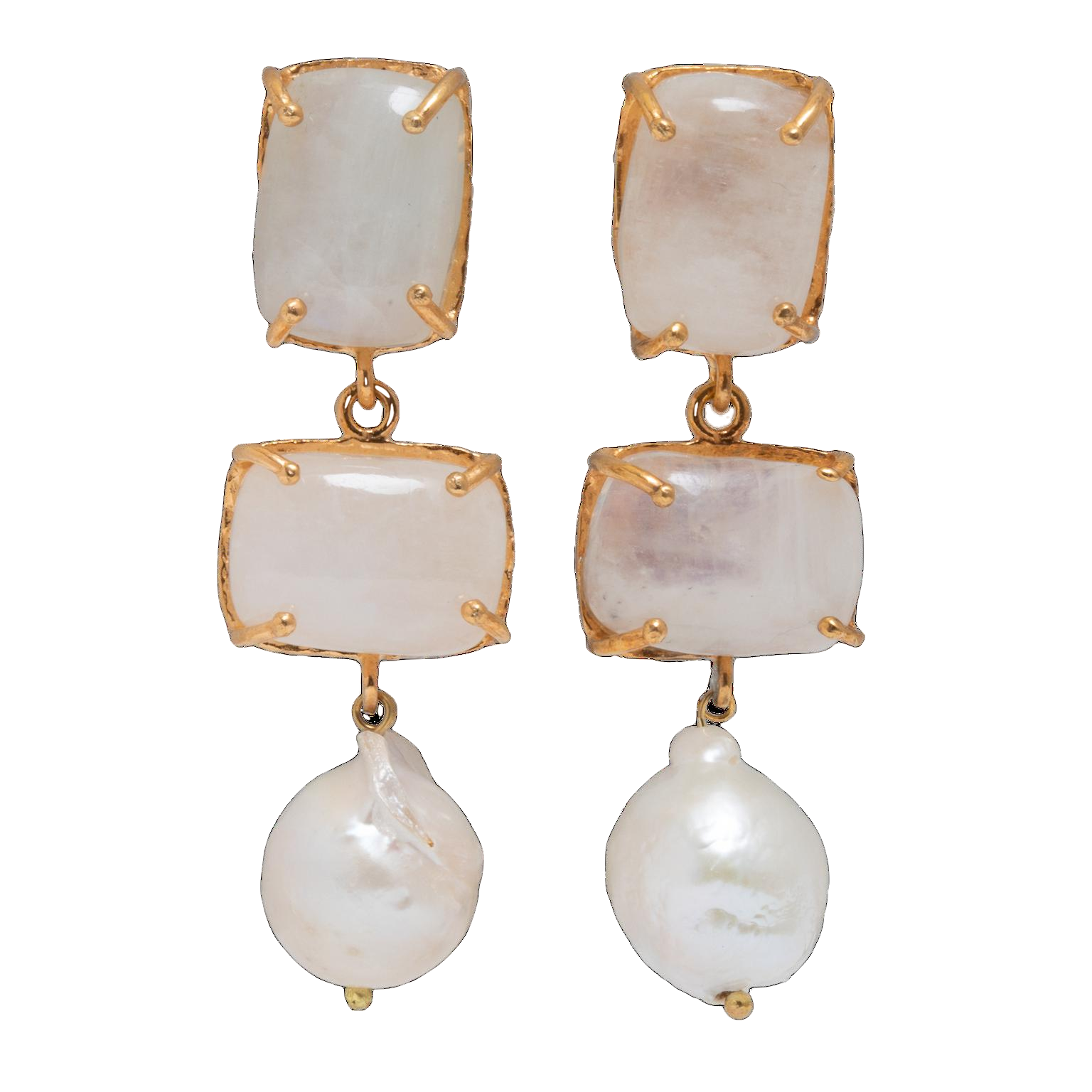 Loren Earrings White von Christie Nicolaides